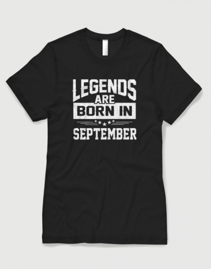 Μπλουζάκι με στάμπα Legends are born in September