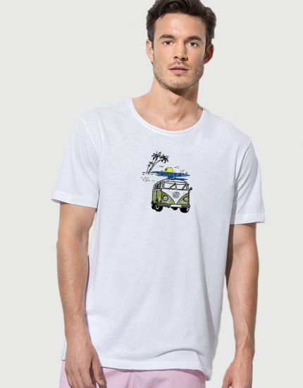 Μπλουζάκι με τύπωμα Van in the Beach