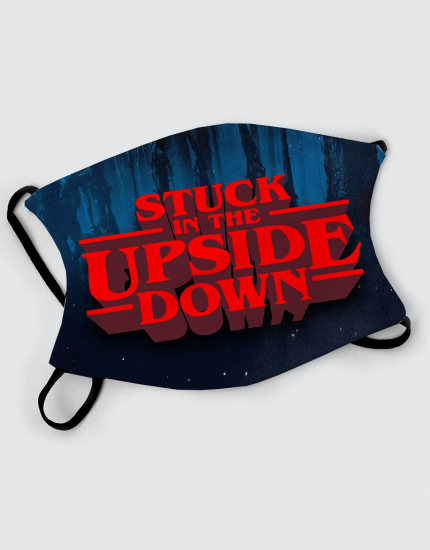 Μάσκα με εκτύπωση Stuck in the upside down Μάσκα με εκτύπωση Stuck in the upside down