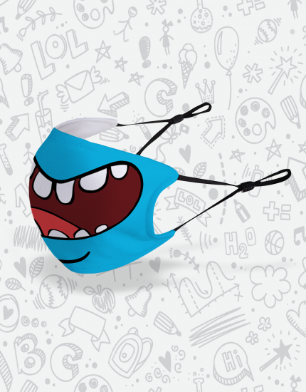 Μάσκα παιδική με τύπωμα Meeseeks Face Μάσκα παιδική με τύπωμα Meeseeks Face