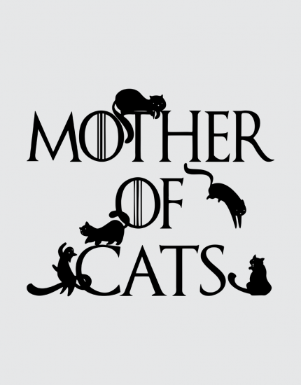 Μπλουζάκι με τύπωμα Mother of Cats