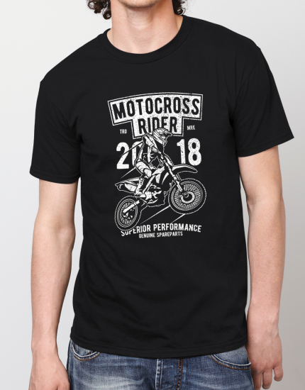 Μπλουζάκι με τύπωμα Motocross Rider