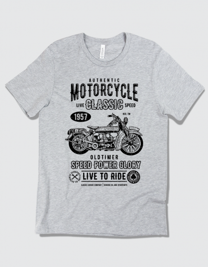 Μπλουζάκι με τύπωμα Αuthentic Classic Motorcycle