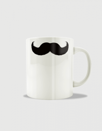 Κούπα κεραμική με στάμπα Hipster moustache