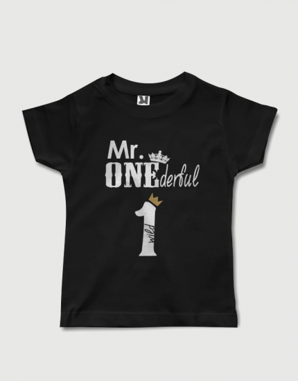 Μπλουζάκι με στάμπα Mr.Onederful