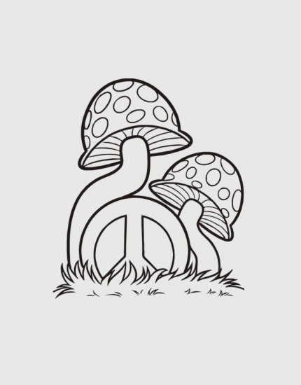 Μπλουζάκι με στάμπα Mushroom