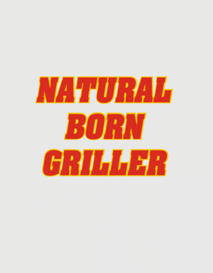 Ποδιά με στάμπα Natural Born Griller