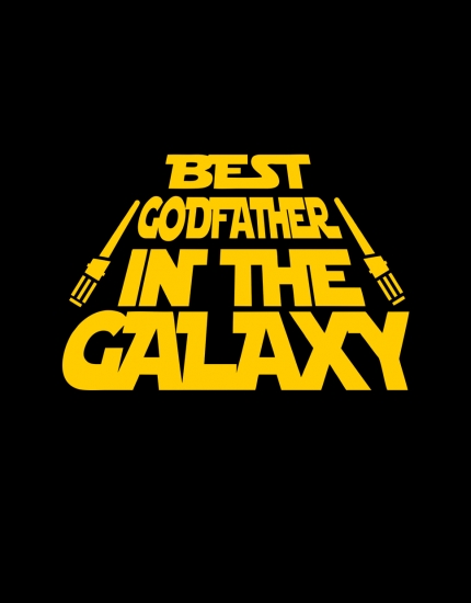Μπλουζάκι με τύπωμα Best godfather in the galaxy