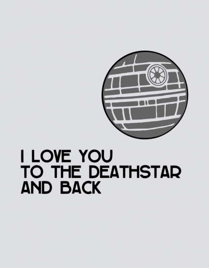 Κούπα με τύπωμα I love you to the deathstar