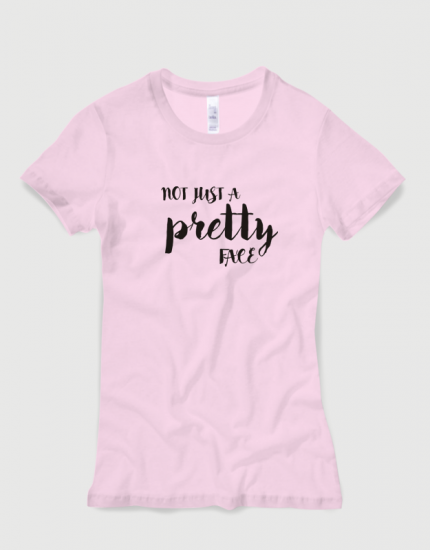 Μπλουζάκι με στάμπα Not just a pretty face