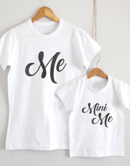 Μπλουζάκια με τύπωμα Me - Mini Me