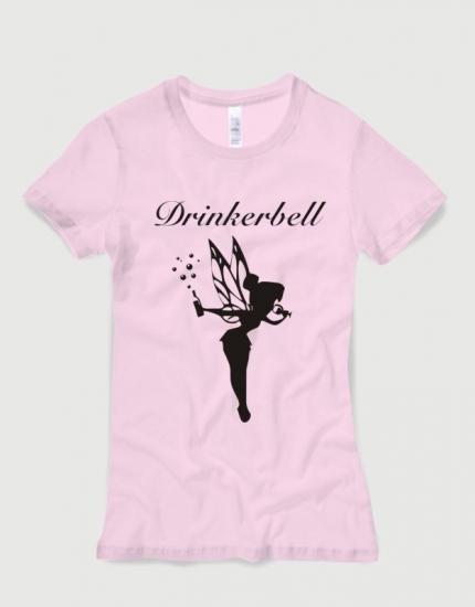 Μπλουζάκι με στάμπα Drinkerbell