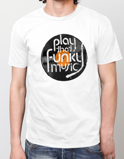 Μπλουζάκι με στάμπα Play that funky music