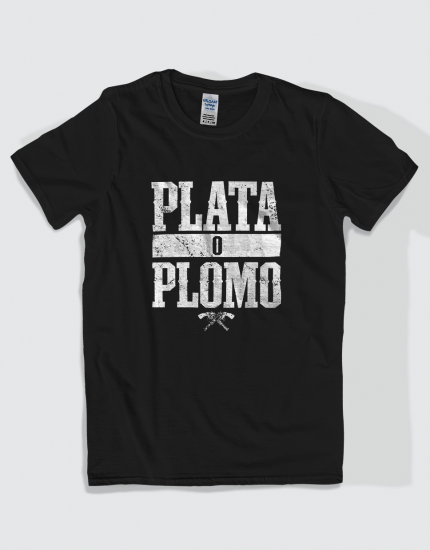 Μπλουζάκι με τύπωμα Plata o plomo
