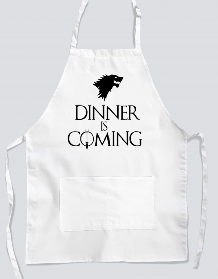 Ποδιά με στάμπα Dinner is coming