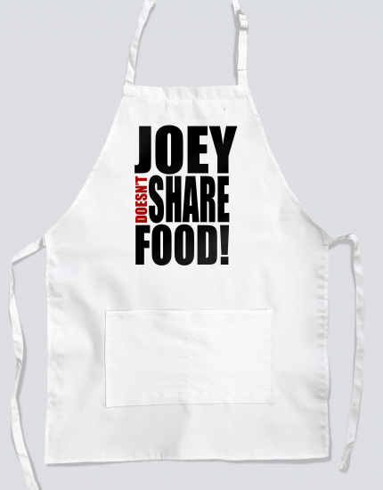 Ποδιά μαγειρικής με Joey doesn't share food