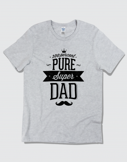 Μπλουζάκι με τύπωμα 100% Pure Super Dad