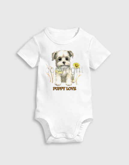 Παιδικό φορμάκι με στάμπα Puppy love