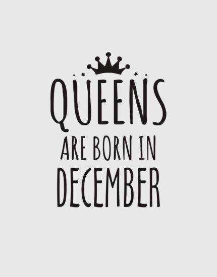 Μπλουζάκι με στάμπα Queens are born in December