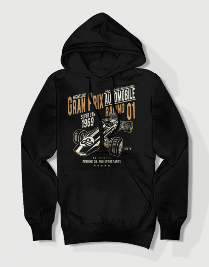 Hoodied φούτερ με στάμπα Gran Prix