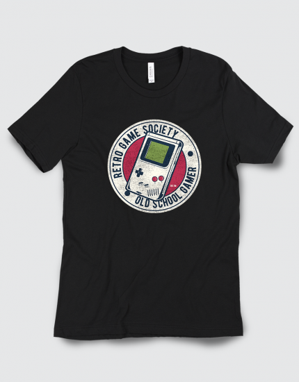 Μπλουζάκι με τύπωμα Retro Game Society