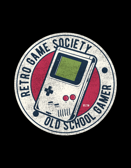 Μπλουζάκι με τύπωμα Retro Game Society