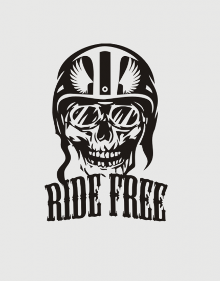 Μπλουζάκι με στάμπα Ride free