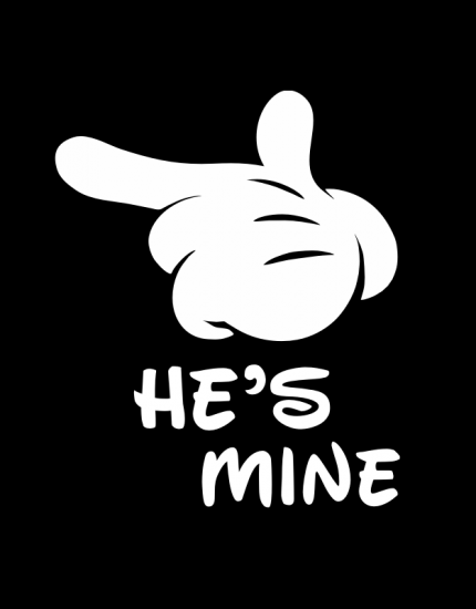 Μπλουζάκια με στάμπα She's mine -  He's Mine