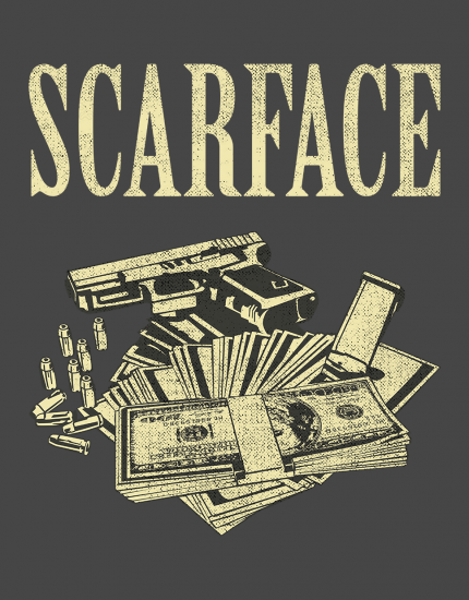 Μπλουζάκι με τύπωμα Scarface
