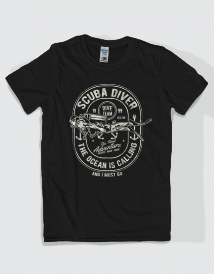Μπλουζάκι με στάμπα Scuba Diver