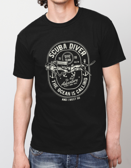 Μπλουζάκι με στάμπα Scuba Diver