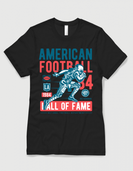 Hoodied φούτερ με στάμπα American Football