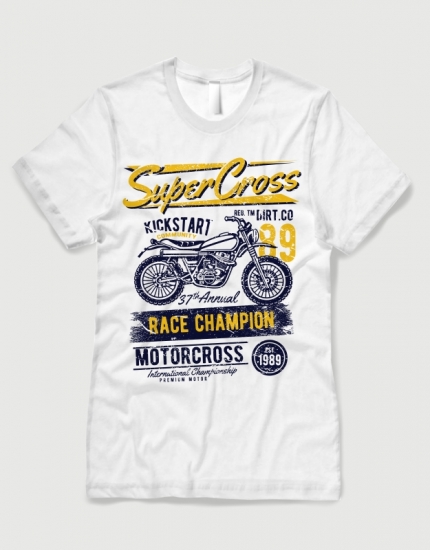 Μπλουζάκι με στάμπα Super Cross