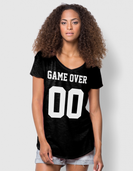 Μπλουζάκι με στάμπα GameOver 00