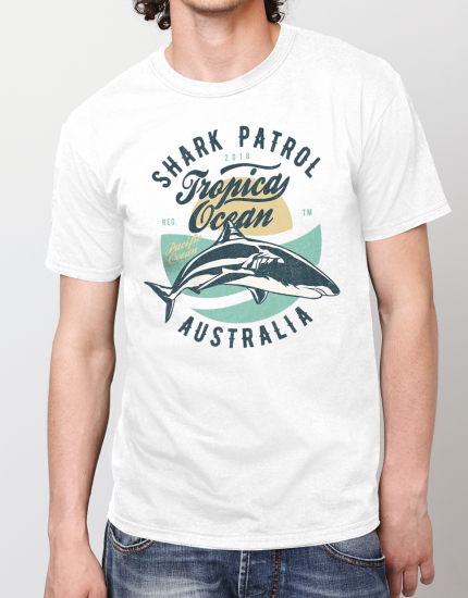 Μπλουζάκι με τύπωμα Shark Patrol