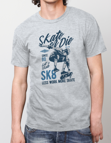 Μπλουζάκι με τύπωμα Skate or Die