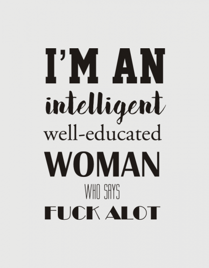 Μπλουζάκι με στάμπα Intelligent woman