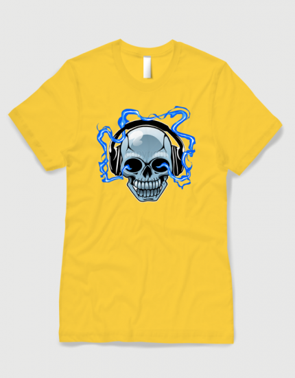 Μπλουζάκι με στάμπα Skull Headphones