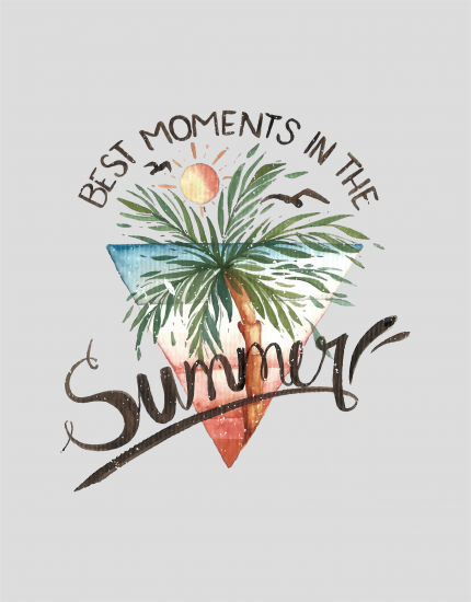 Μπλουζάκι με τύπωμα Summer Best Moments 