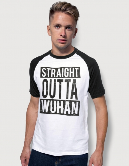Μπλουζάκι με τύπωμα Straight Outta Wuhan