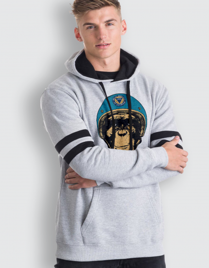 Hoodie με τύπωμα Stay Safe Monkey 