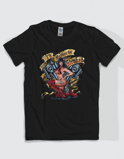 Μπλουζάκι με τύπωμα I'd rather be stroked