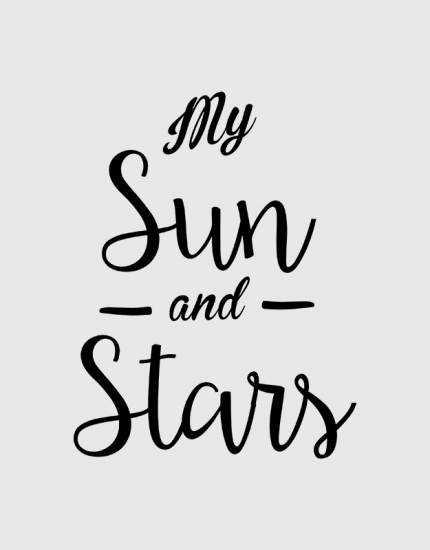 Κούπες κεραμικές με τύπωμα Sun and Stars - Moon of my life