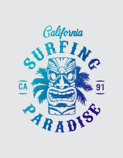 Μπλουζάκι με τύπωμα California Surfing Paradise