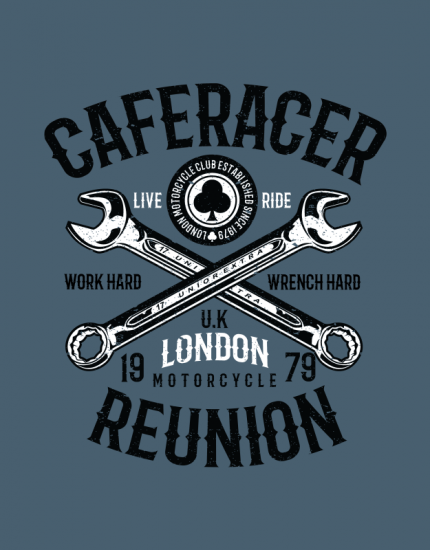 Μπλουζάκι με στάμπα Cafe Racer Reunion