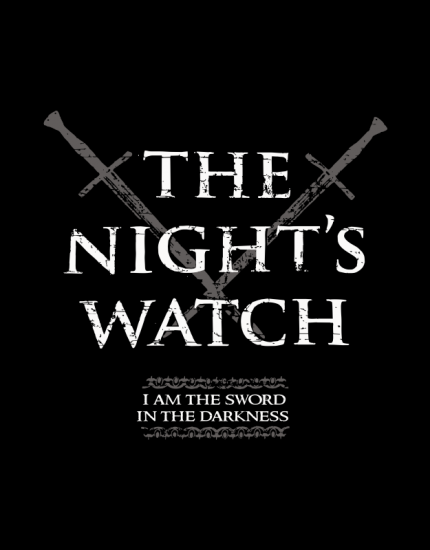 Μπλουζάκι με στάμπα The nights watch