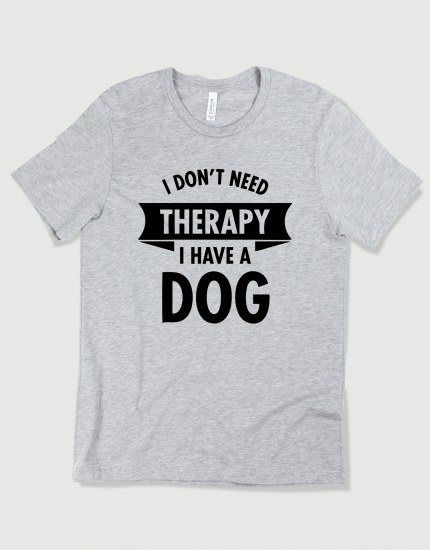 Μπλουζάκι με τύπωμα Dog therapy