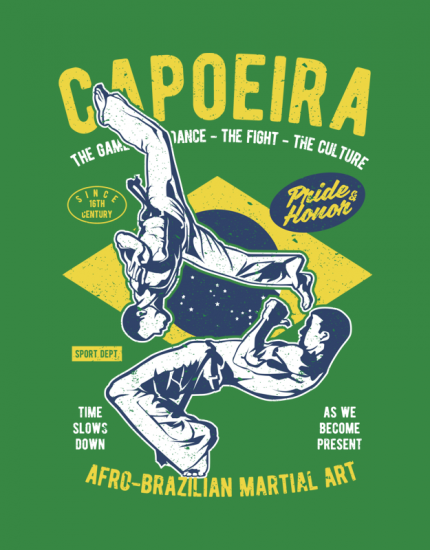 Μπλουζάκι με τύπωμα Capoeira