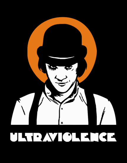 Hoodied φούτερ με στάμπα Ultraviolence