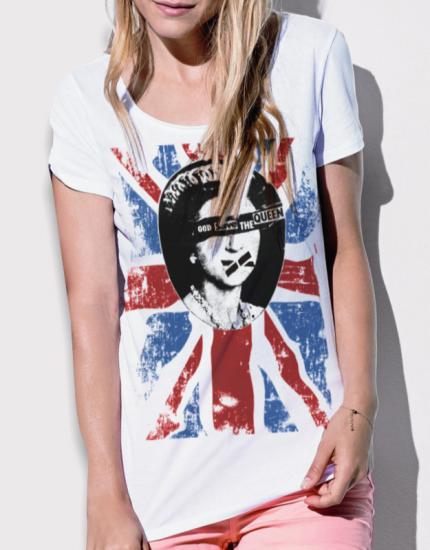 Μπλουζάκι με στάμπα God save the queen
